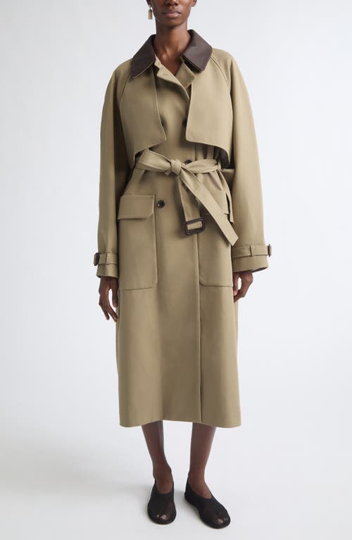 Nackiyé Nackiyè Cotton Trench Coat In Brown
