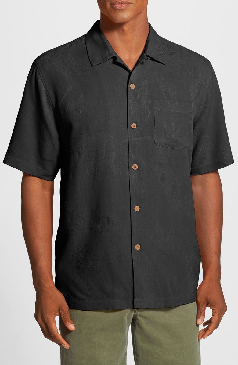 Tommy Bahama 'Bedarra' Jacquard Silk Camp Shirt, Main, color,