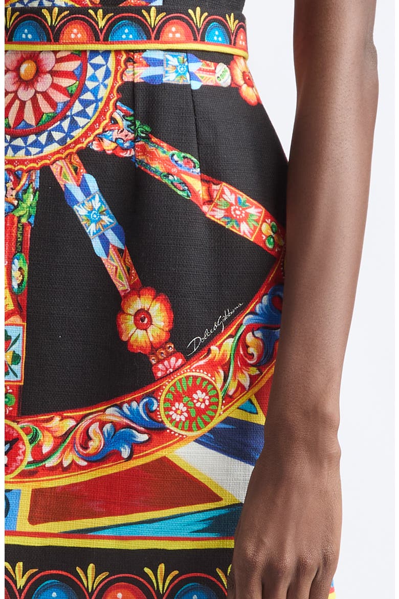 Carretto Canvas Minidress, Alternate, color, VARIANTE ABBINATA