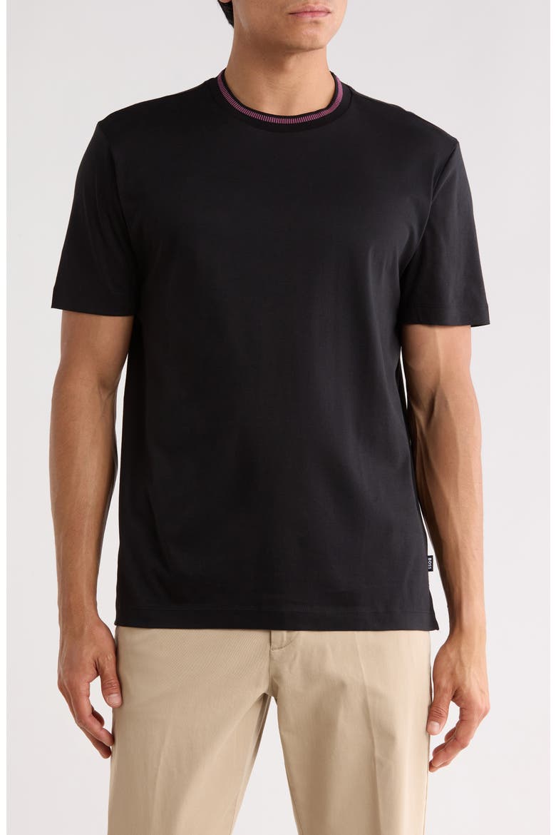 Tessler Knit T-Shirt, Main, color, BLACK