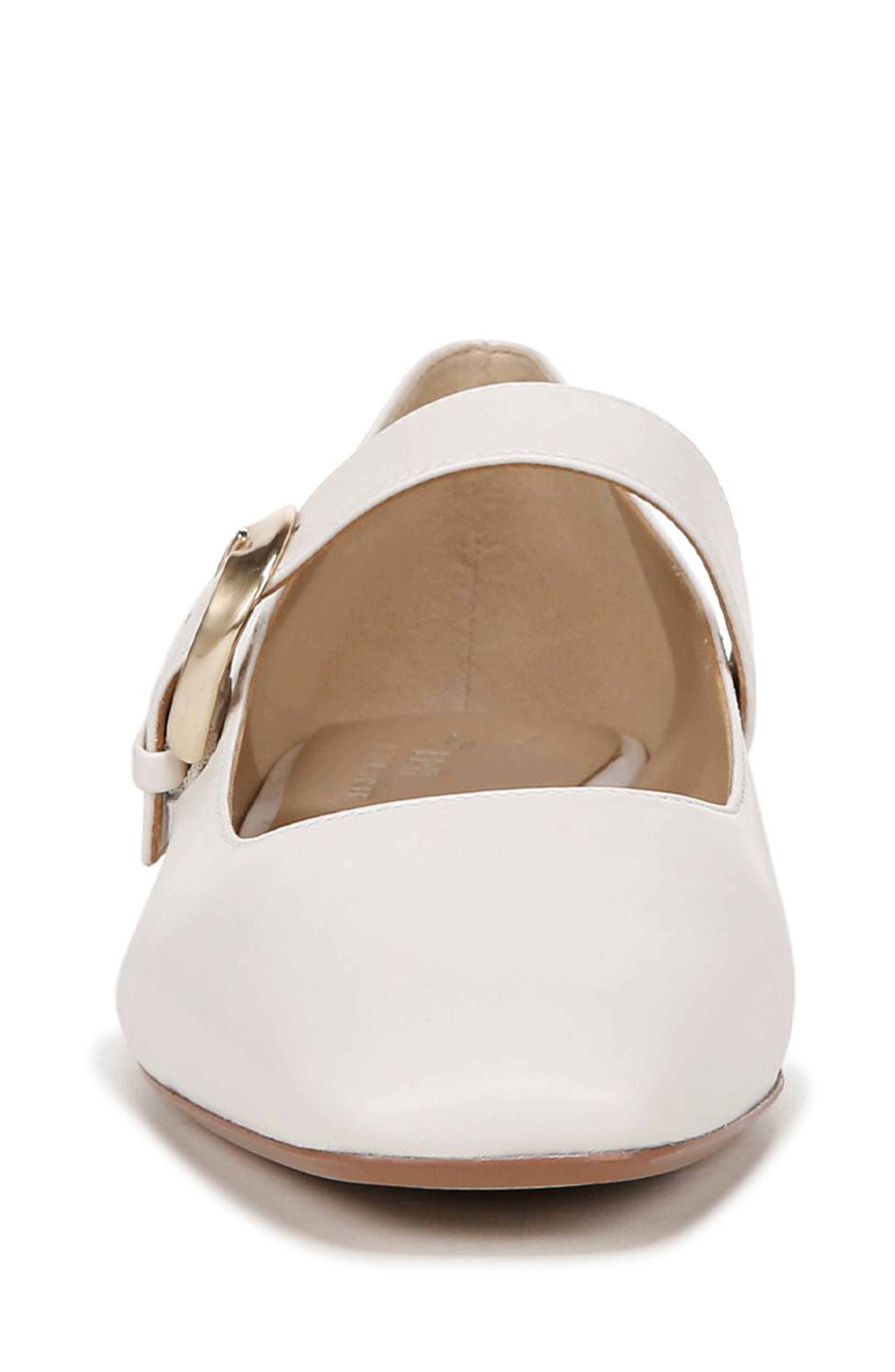 27 EDIT Naturalizer Carter Mary Jane Flat, Alternate, color, Warm White Leather