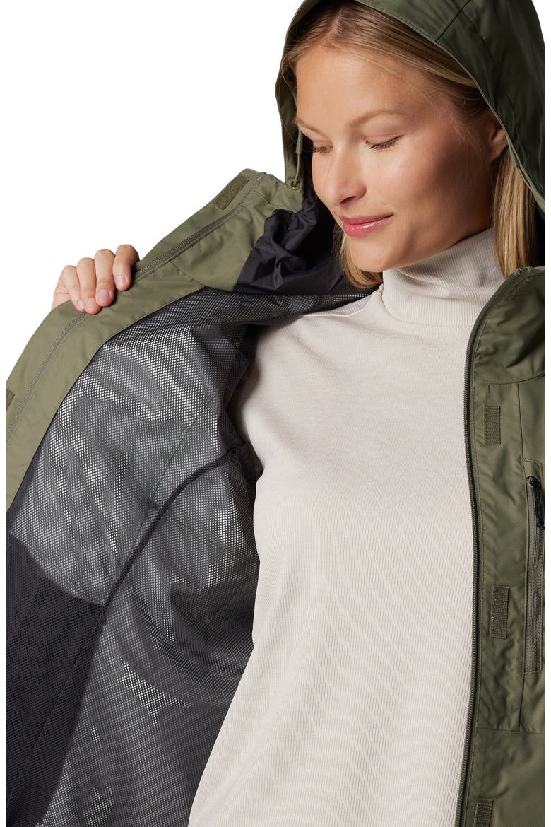 Hikebound II Waterproof Jacket, Alternate, color, STONE GREEN