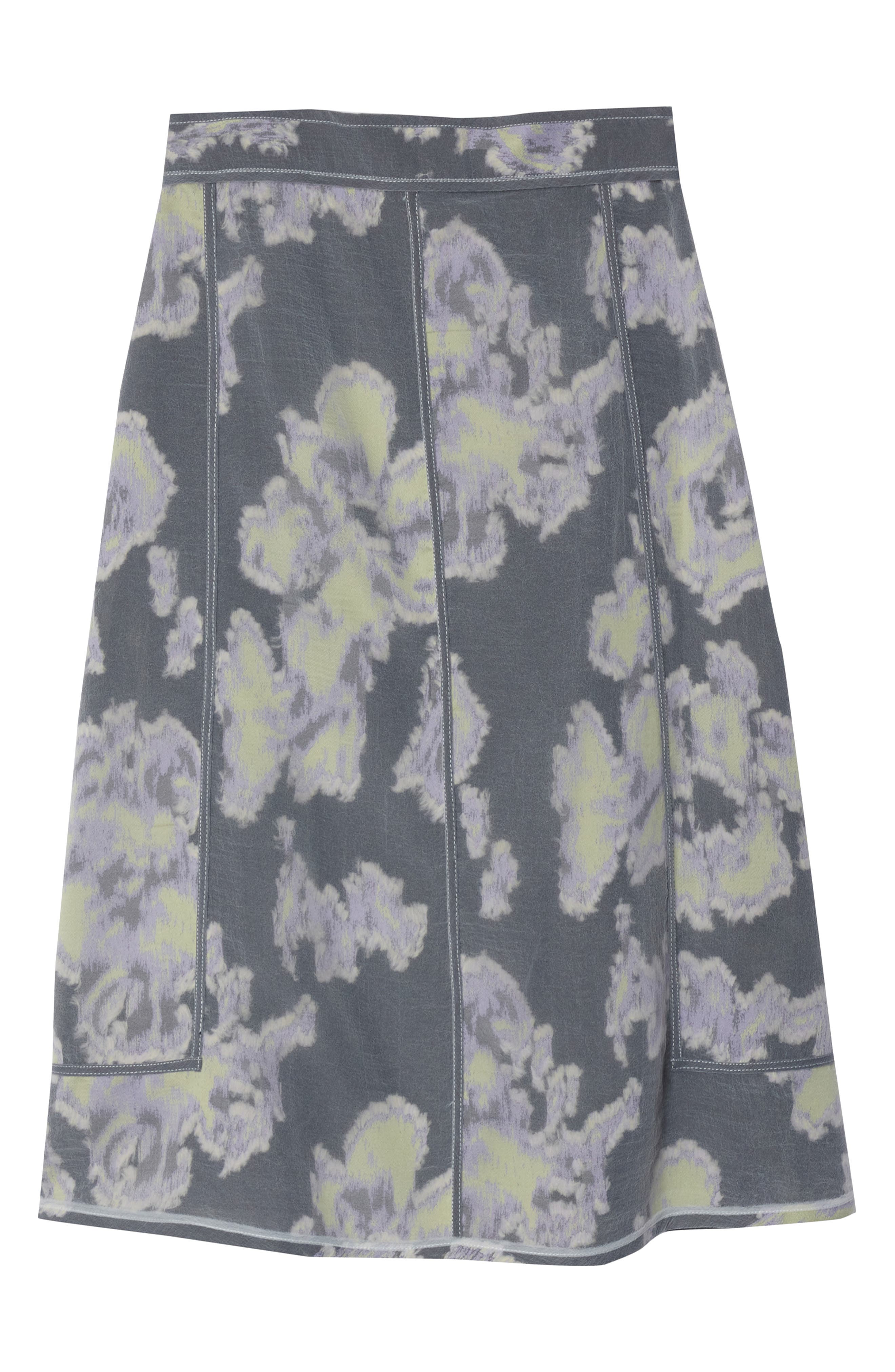 Fil Coup Abstract Daisy Midi Skirt