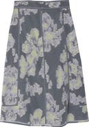 3.1 Phillip Lim Fil Coup Abstract Daisy Midi Skirt