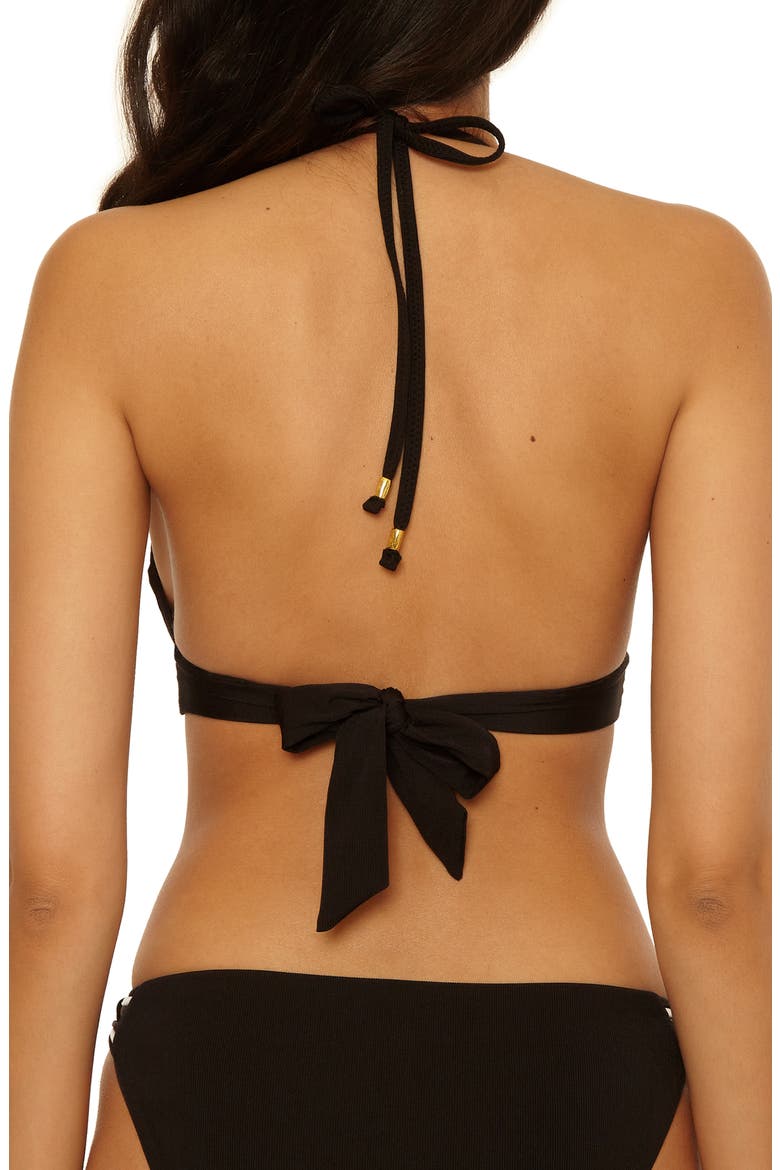 Triumph Triangle Bikini Top, Alternate, color, BLACK