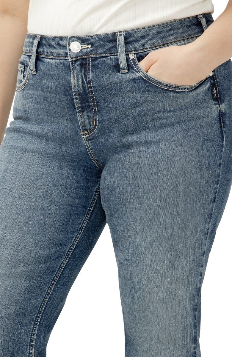 Silver Jeans Co. Suki Curvy Mid Rise Bootcut Jeans, Alternate, color, Kennedy