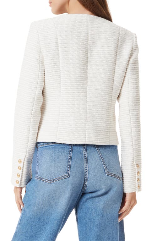 SAM EDELMAN SAM EDELMAN TWEED COLLARLESS JACKET 