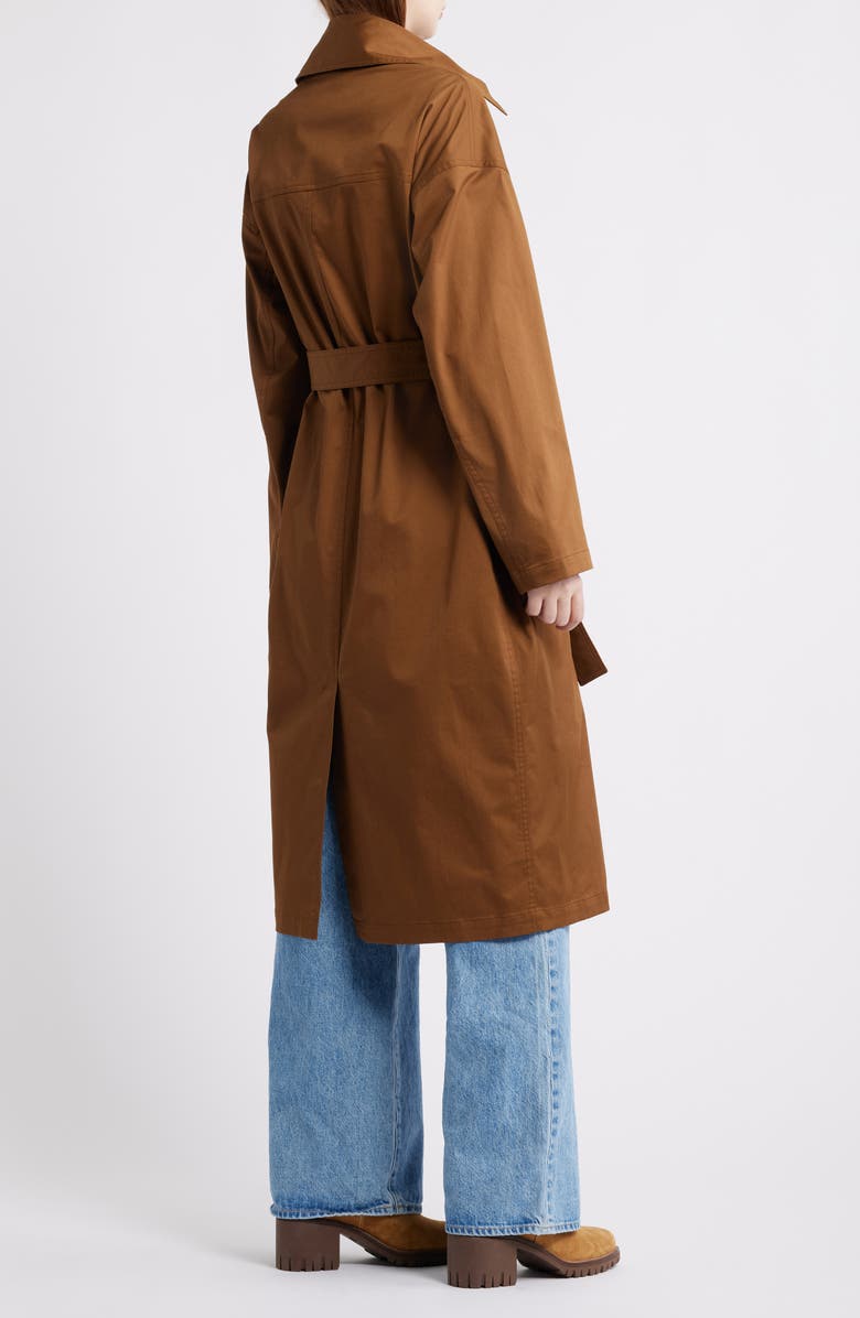rag & bone Rue Stretch Cotton Trench Coat, Alternate, color, Light Brown
