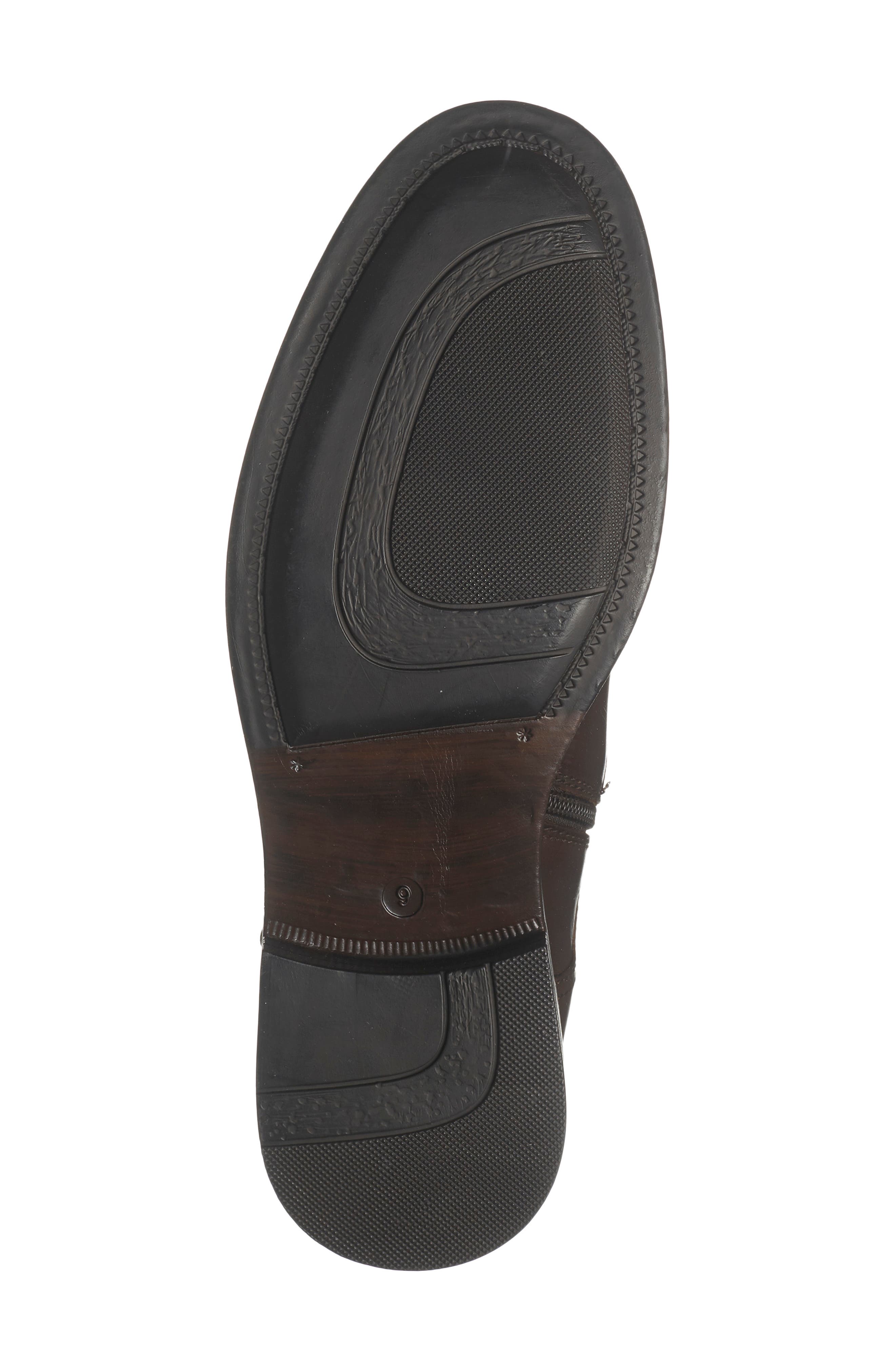 Steve Madden Lisbon Buckle Boot, Alternate, color, Dark Brown