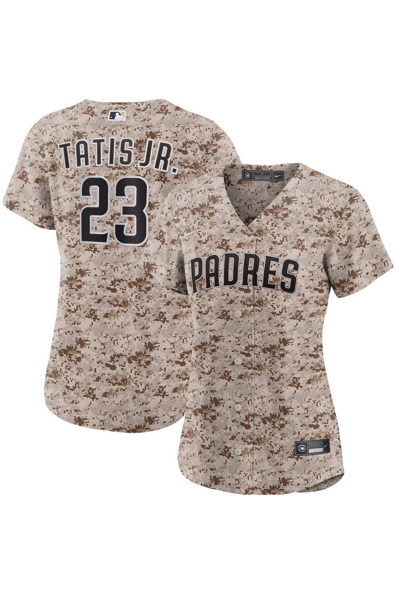 Women's Nike Fernando Tatis Jr. Camo San Diego Padres USMC Alternate Replica Player Jersey, Main, color, Camo