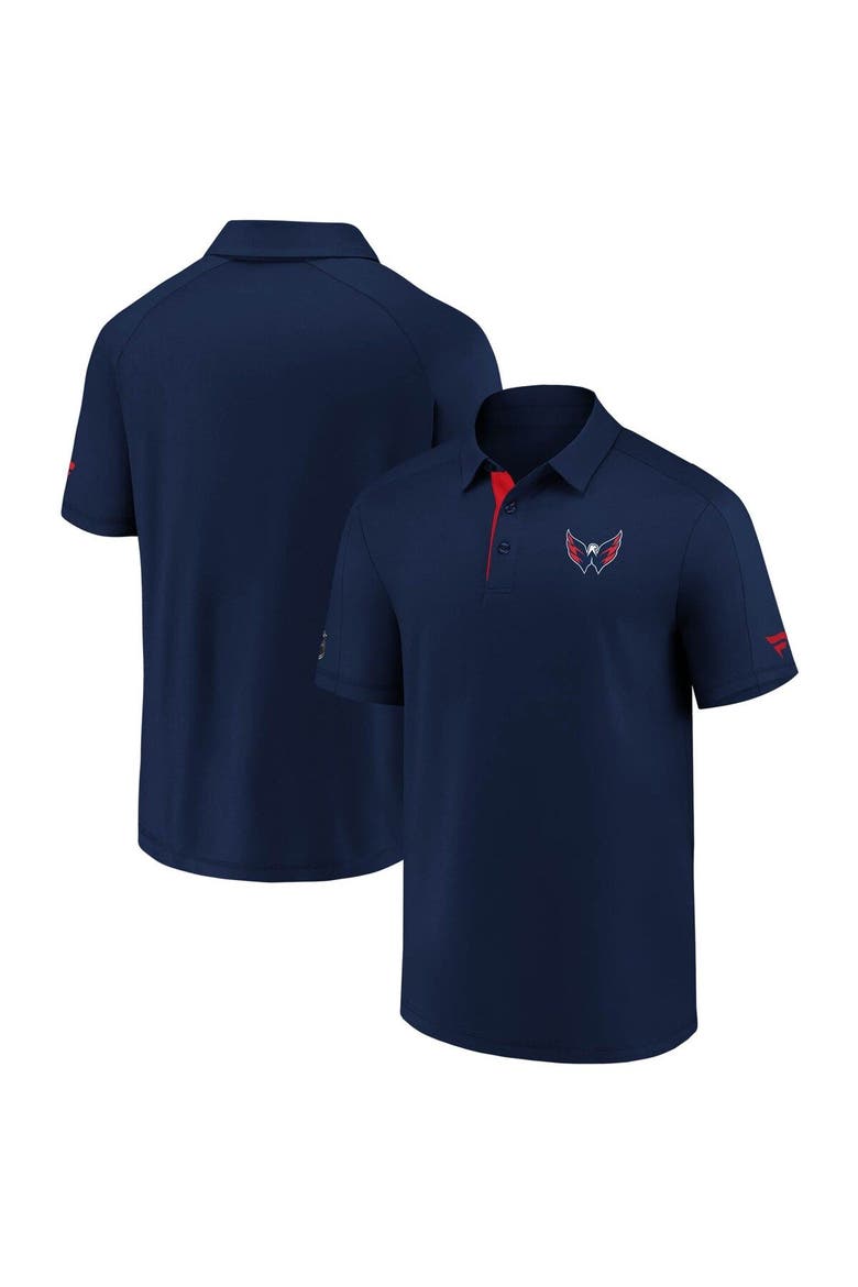 Men's Fanatics Branded Navy Washington Capitals Authentic Pro Locker Room Polo, Main, color, Navy