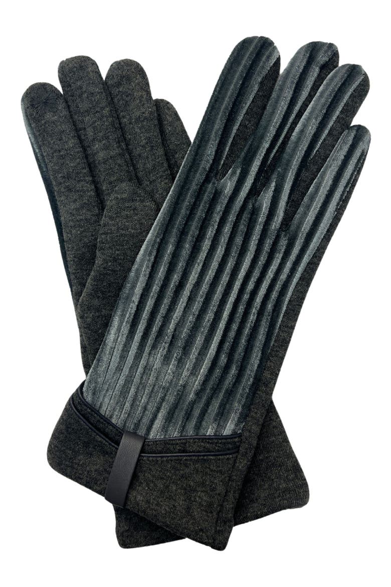 Velvet Gloves, Main, color, GREY