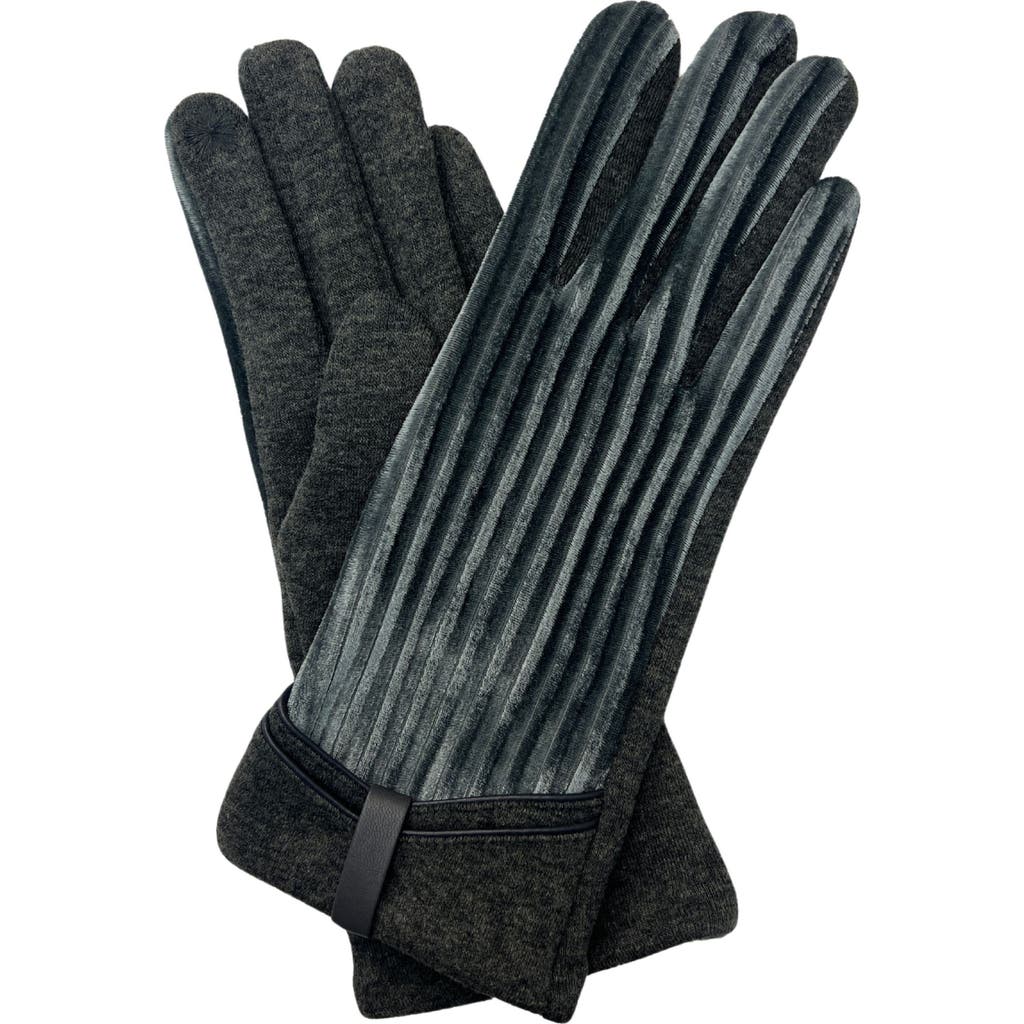 Marcus Adler Velvet Gloves In Black