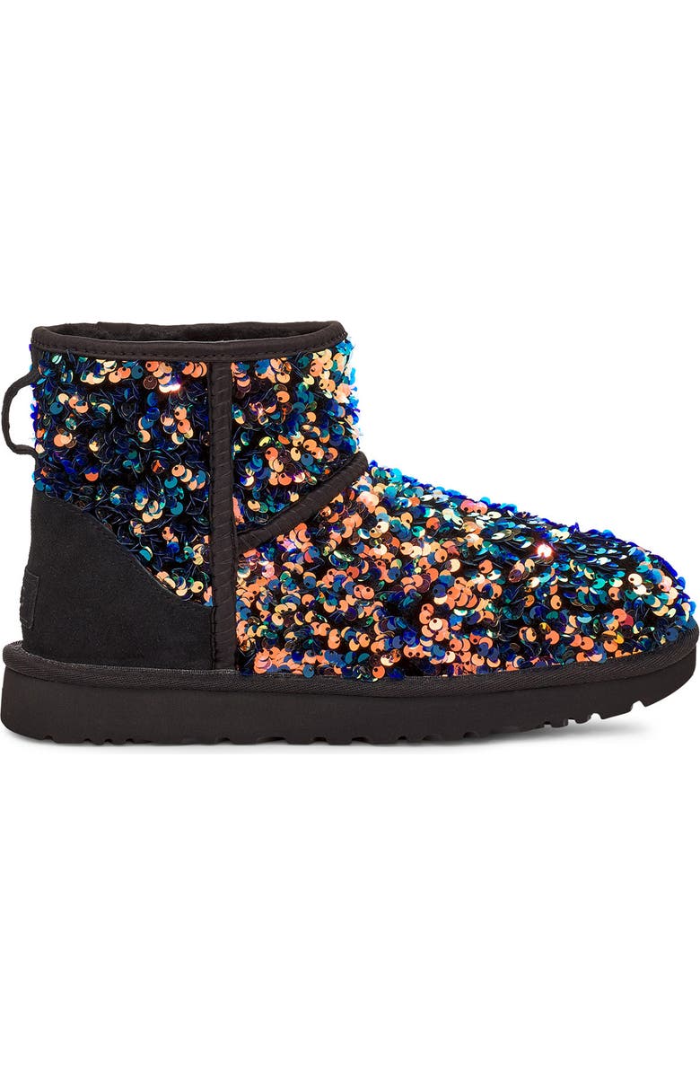 UGG<sup>®</sup> Mini Classic Stellar Sequin Boot, Alternate, color,