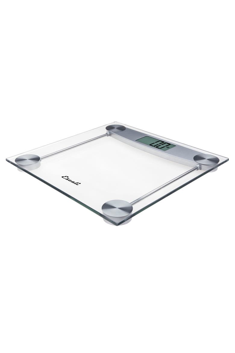 Glass & Chrome Bathroom Scale, Alternate, color, Clear