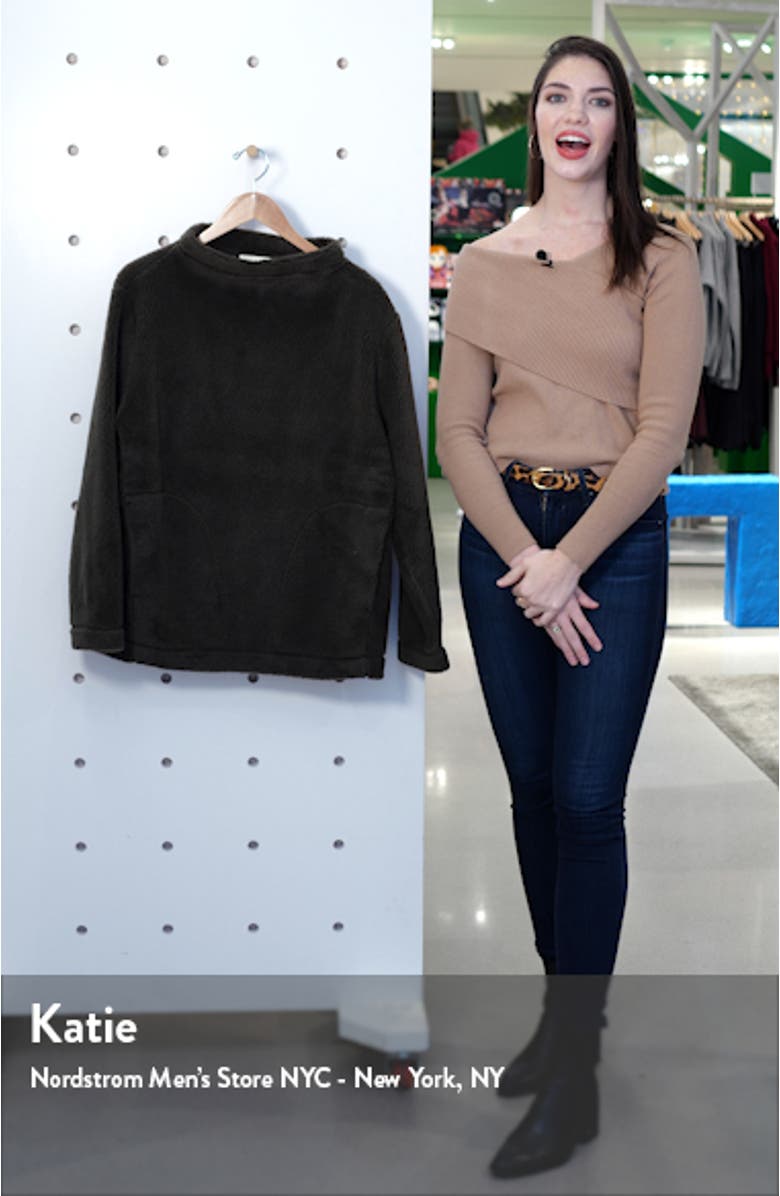 Funnel Neck Recycled Polyester Fleece Top, sales video thumbnail