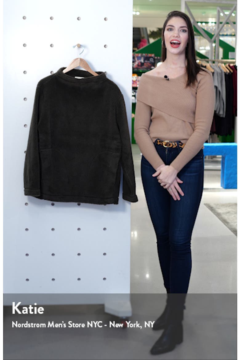 Funnel Neck Recycled Polyester Fleece Top (Nordstrom Exclusive) video