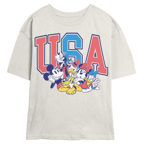 Junior's The Best American Friends Short Sleeve Skimmer T-shirt