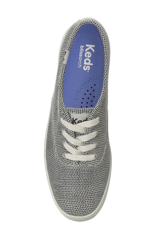 Keds Women's Champion Dalmata Leather Lace Up Leather Sneakers In Gray