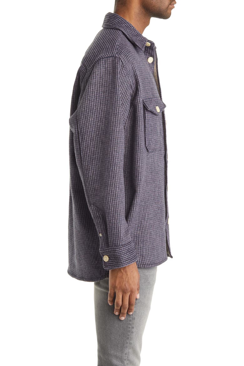 Richter Microcheck Patch Pocket Button-Up Shirt, Alternate, color, COLD LILAC
