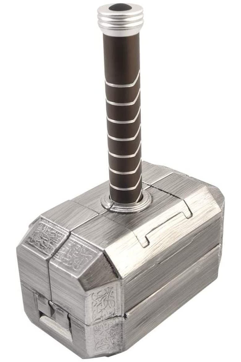 Marvel Avengers Thor's Hammer 30-Piece Tool Set | Mjolnir Toolbox All-In-One Kit, Alternate, color, Grey