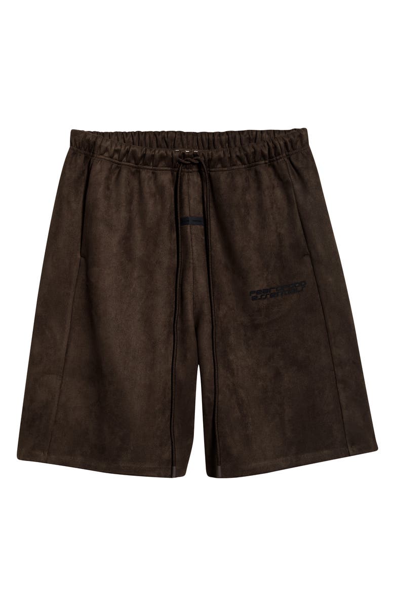 Fear of God Essentials Relaxed Sweat Shorts, Main, color, Brown