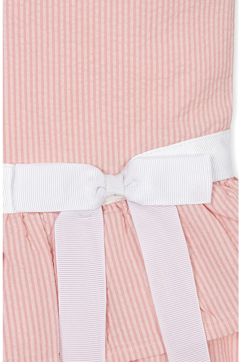 Kids' Organic Seersucker Ruffle Sleeve Peplum Dress, Alternate, color, Tonal Rose Seersucker