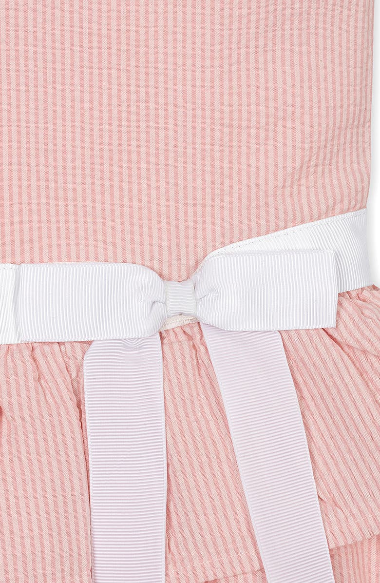 Hope & Henry Kids' Organic Seersucker Ruffle Sleeve Peplum Dress, Alternate, color, Tonal Rose Seersucker