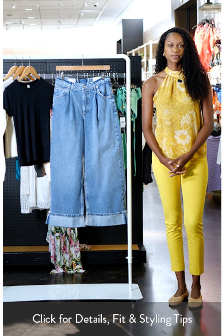 Alia Cuffed High Waist Wide Leg Jeans video