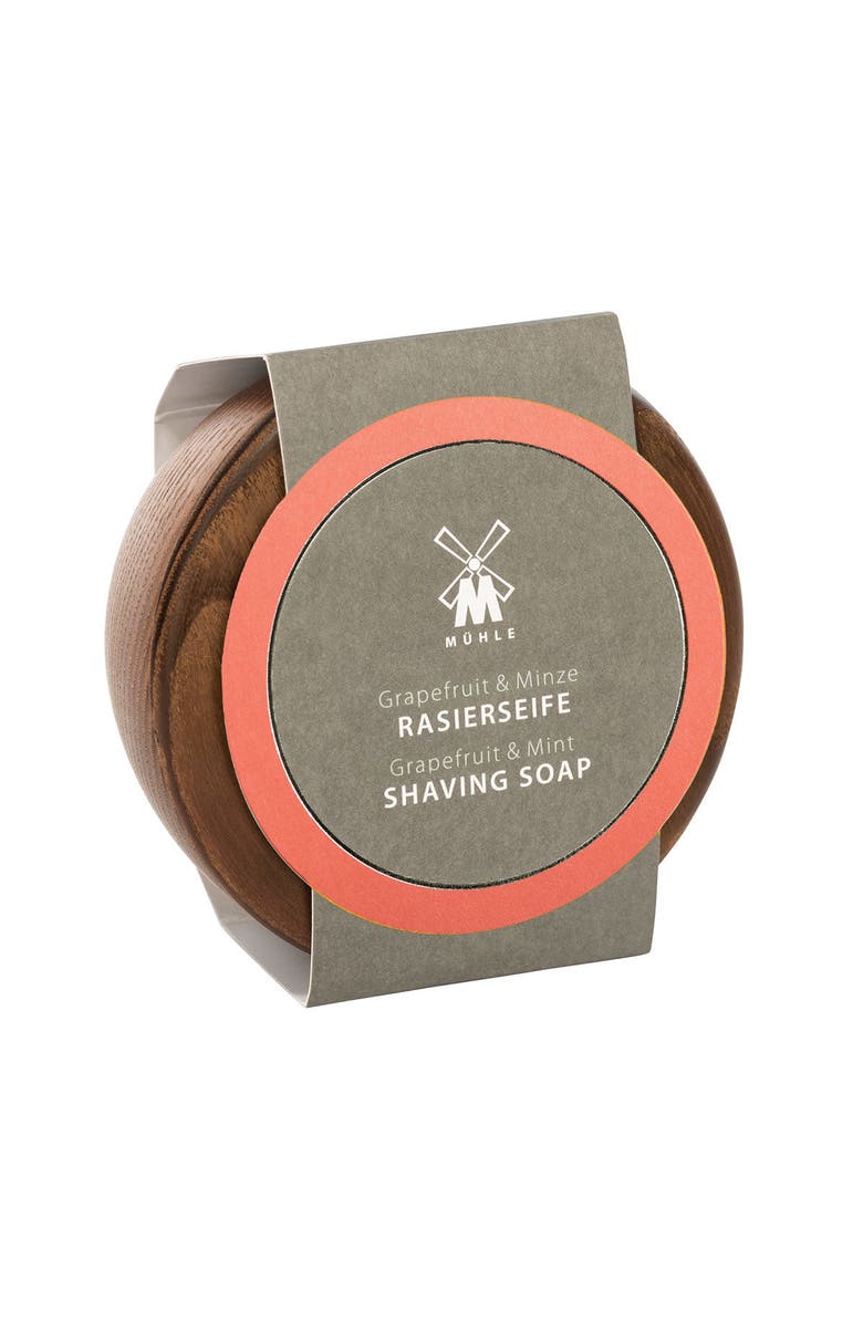 MÜHLE Grapefruit & Mint Shaving Soap in Steamed Ash Bowl, Main, color, Steamed Ash