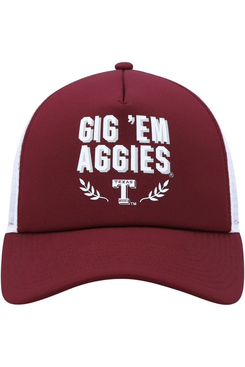Men's adidas Maroon Texas A&M Aggies Phrase Foam Front Trucker Adjustable Hat, Alternate, color, Maroon