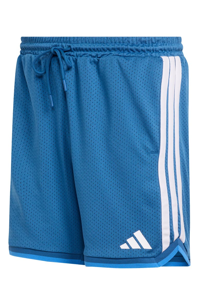 adidas Stadium Mesh Shorts, Alternate, color, Dusky Petrol/ Ray Blue/ White