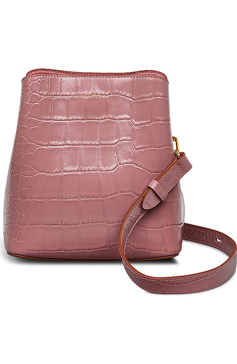 Radley Dukes Place Croc Embossed Small Crossbody Bag, Main, color,