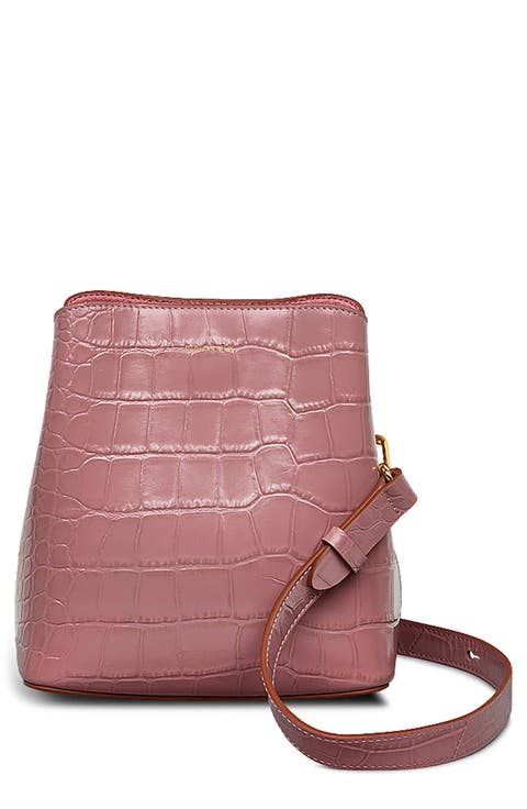 Dukes Place Croc Embossed Small Crossbody Bag