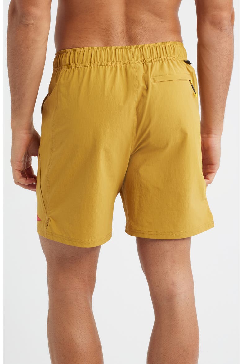 All-Purpose Cordura® Water Repellent Hybrid Shorts, Alternate, color, MUSTARD