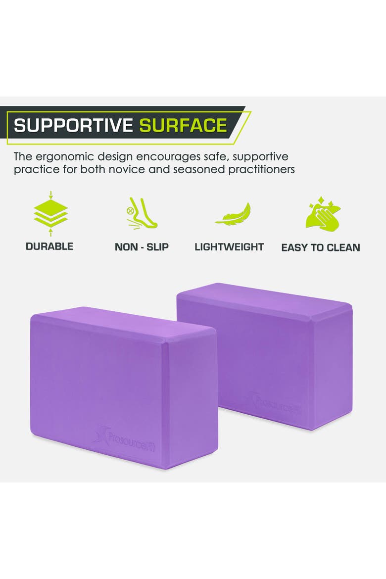 Foam Yoga Blocks, Alternate, color, Purple