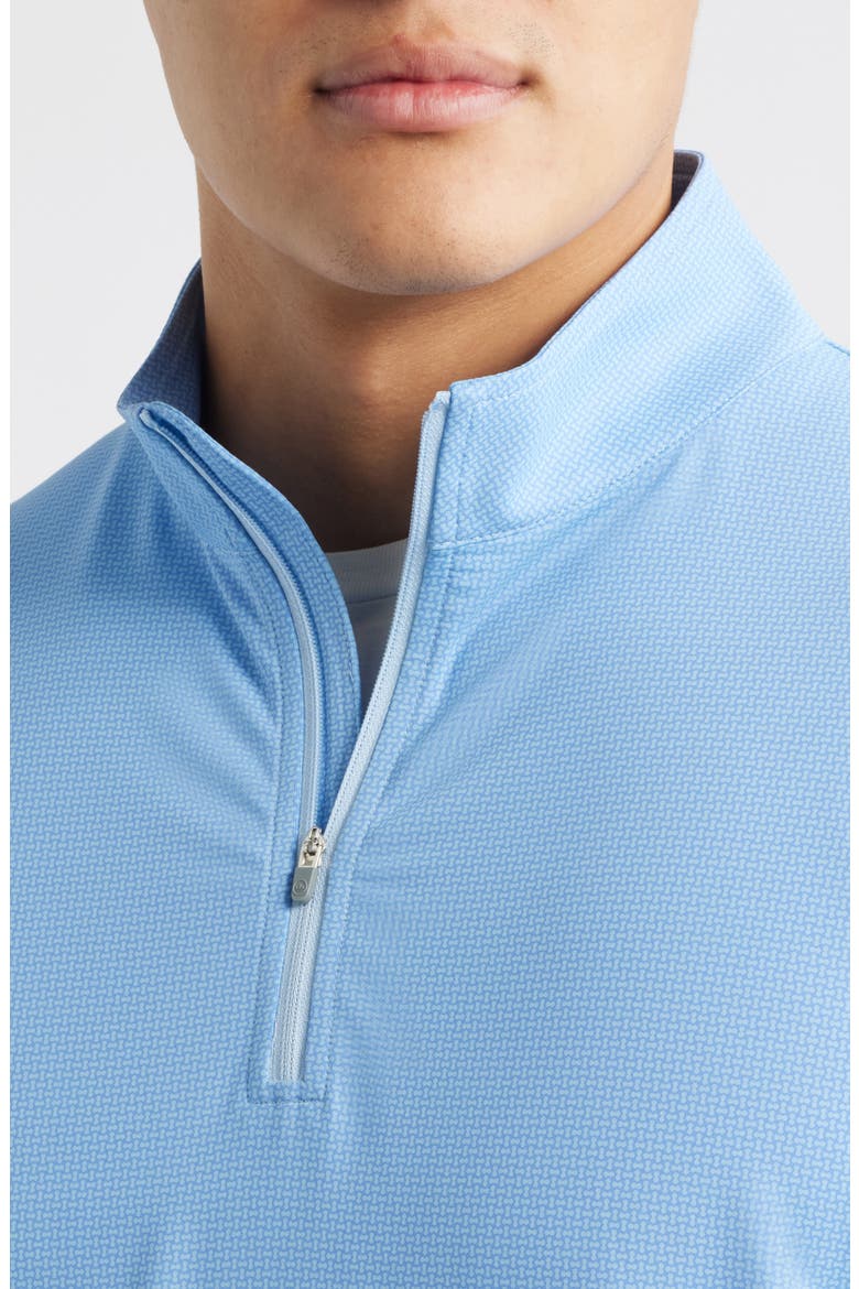 Perth Basketweave Quarter Zip Performance Sweatshirt, Alternate, color, COTTAGE BLUE