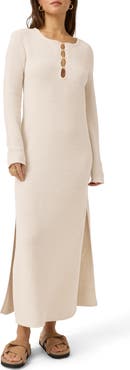 Splendid x @cellajaneblog Long Sleeve Cotton Blend Caftan