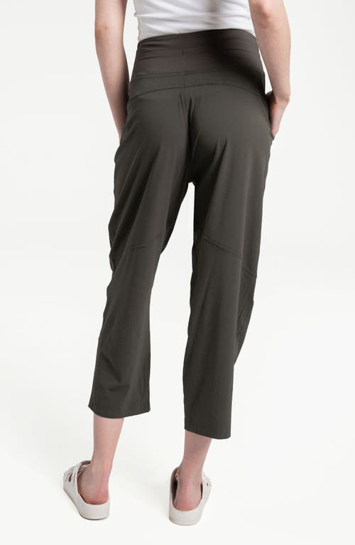 Lole Momentum Crop Drawstring Pants In Olive