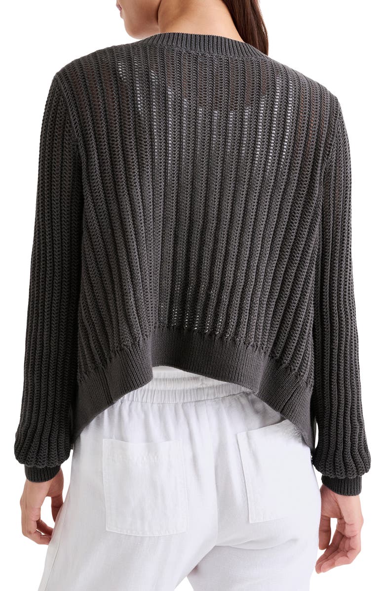 Splendid Amalfi Open Stitch Cotton Cardigan, Alternate, color,