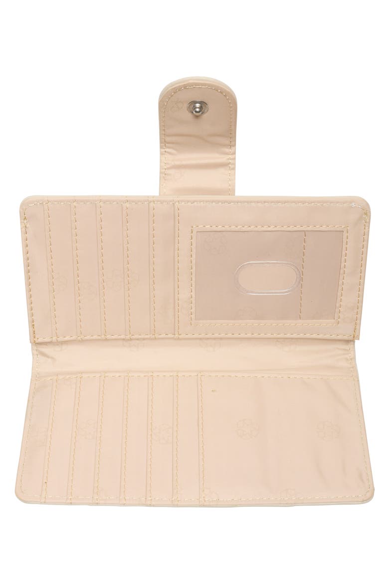 Quilted Slim Wallet, Alternate, color, BONE