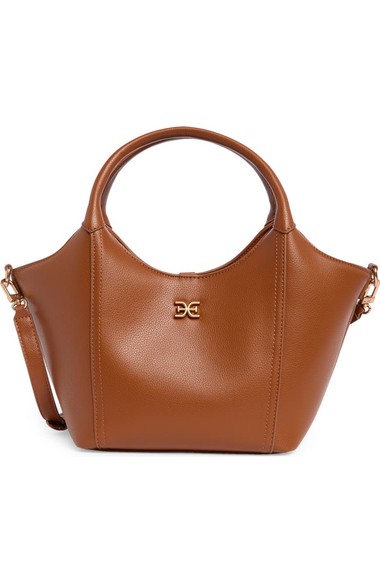 Sam Edelman Mini Sydney Tote Bag, Main, color, Cognac