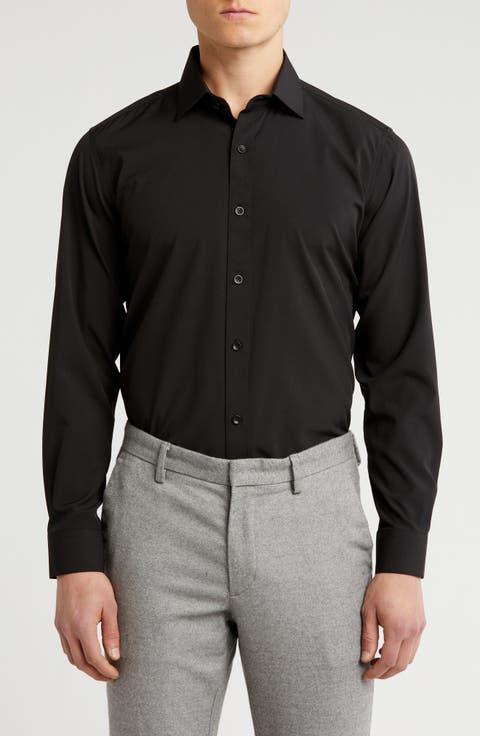 Comfort 4-Way Stretch Winkle Free Performance Dress Shirt
