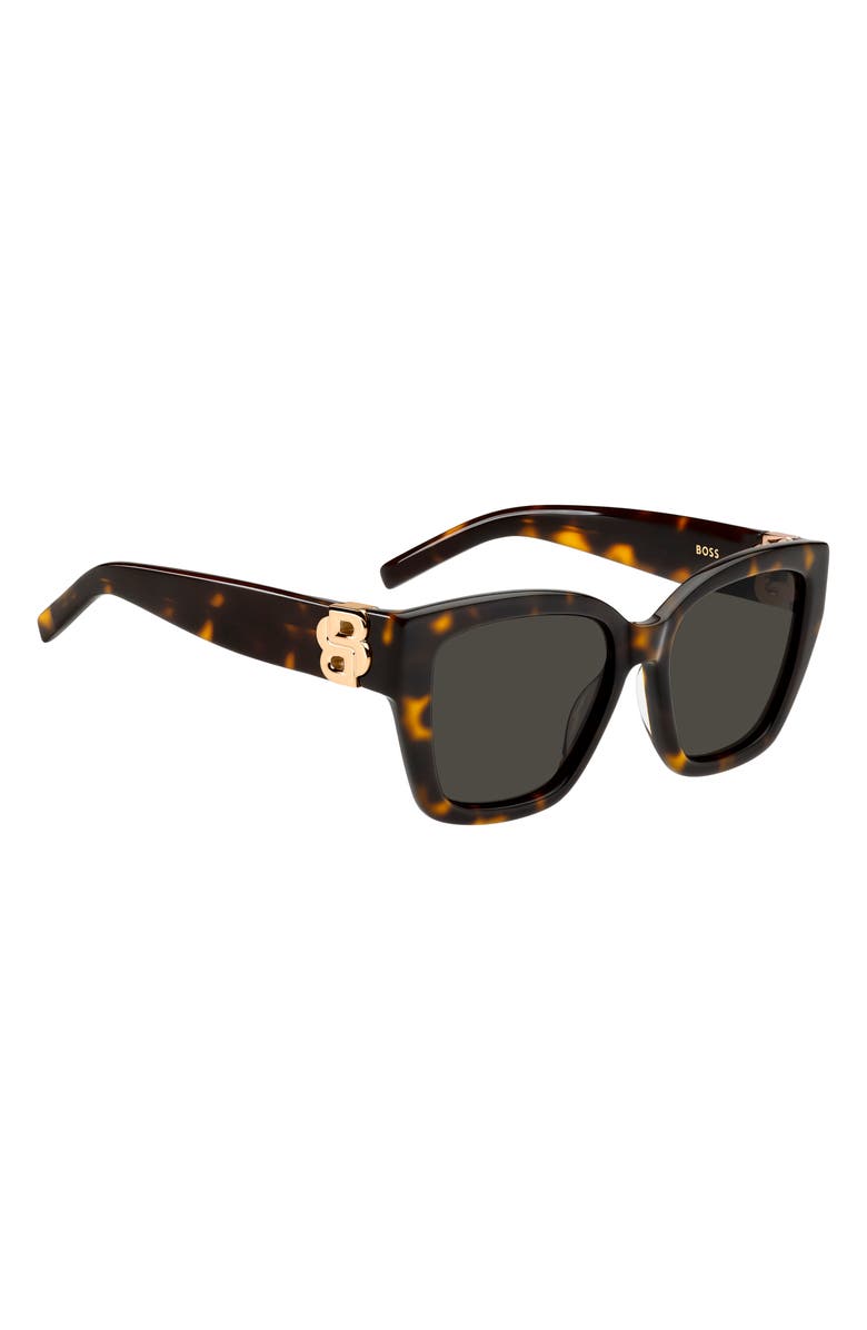 BOSS 54mm Sunglasses, Alternate, color, Havana/ Grey