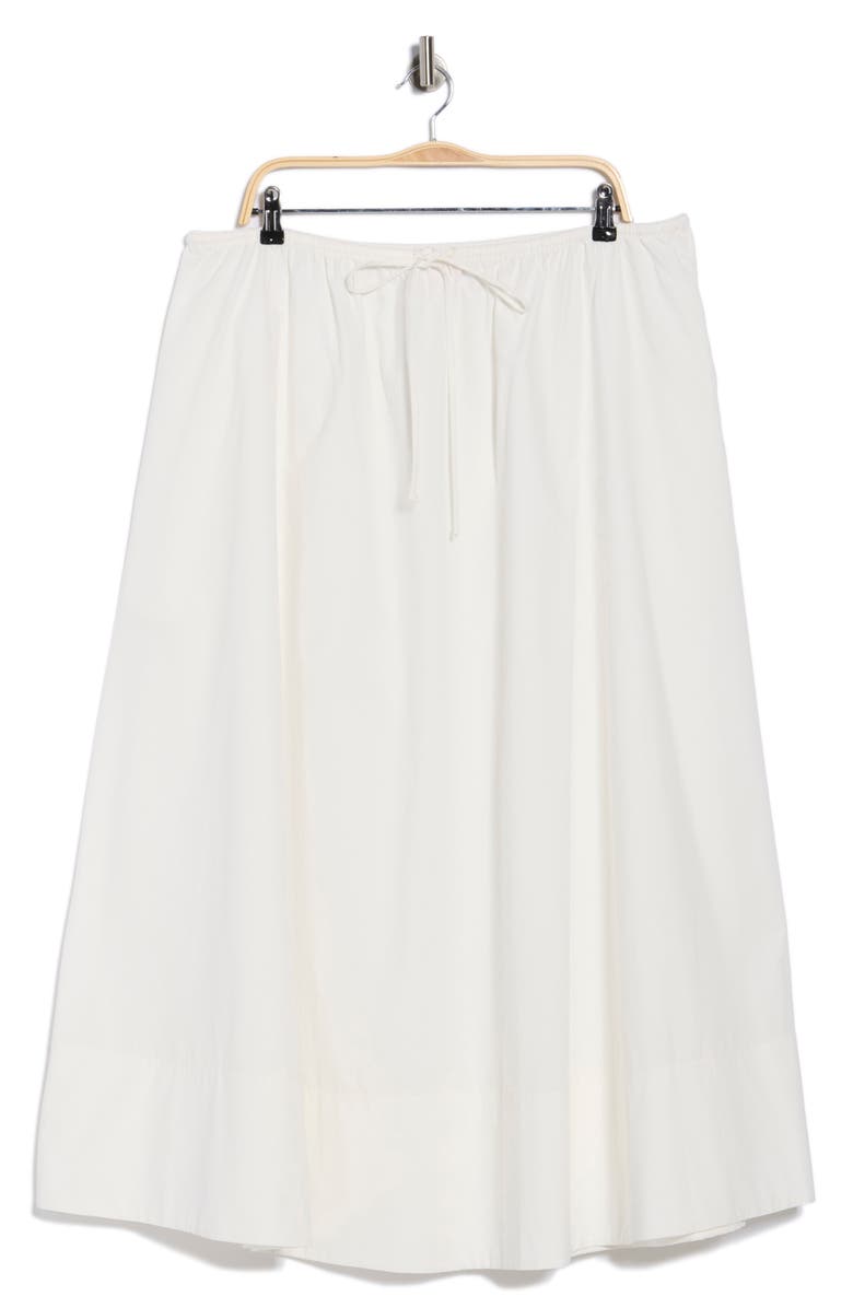 Renee C Cotton Poplin Maxi Skirt, Alternate, color, Off White