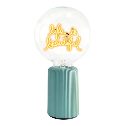 Life Is Beautiful Portable Table Lamp