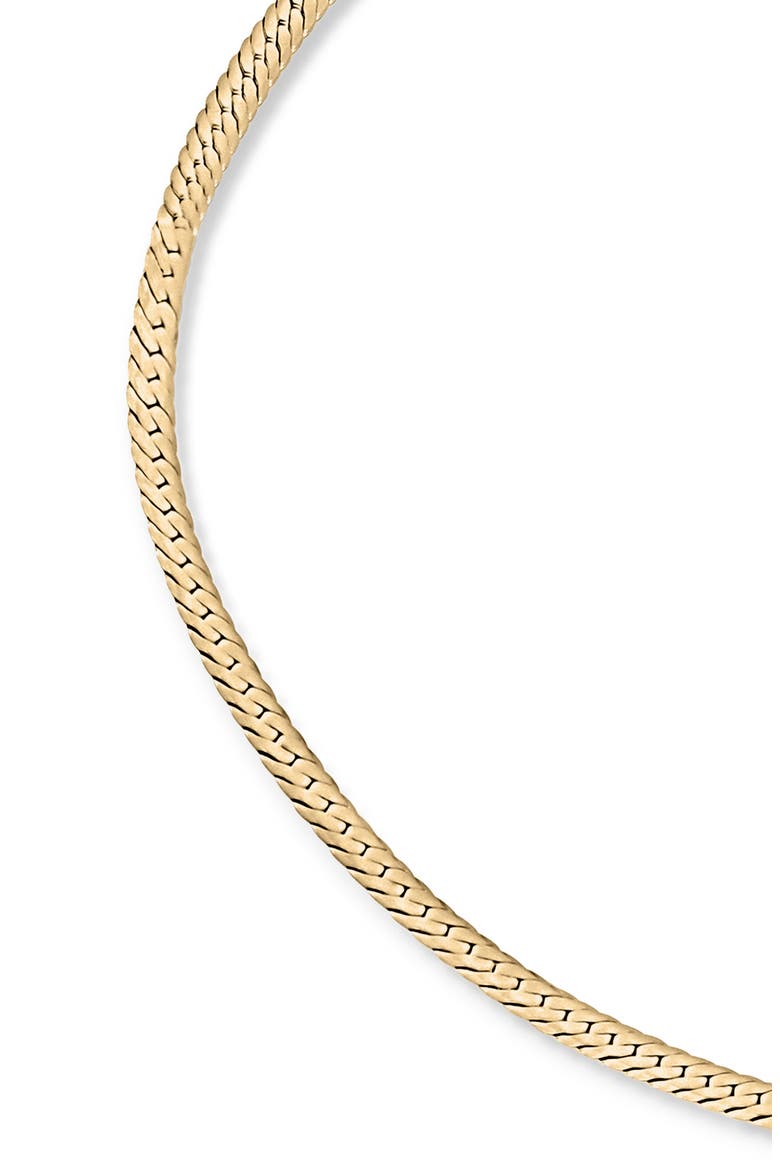 14K Gold Herringbone Chain Bracelet, Alternate, color, YELLOW GOLD