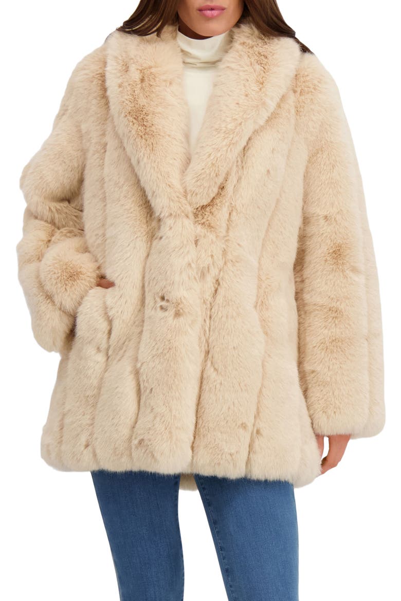 Fur-Free Fox (Faux Fur) Stroller, Main, color, BEIGE
