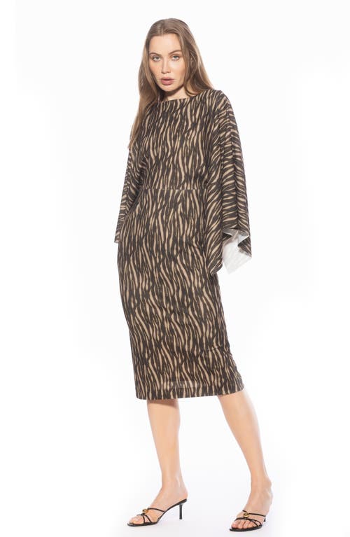 Alexia Admor Billie Bateau Neck Midi Dress In Multi