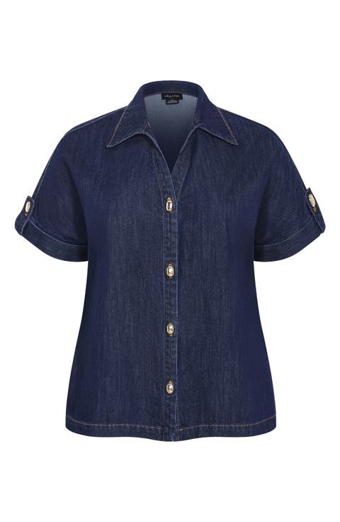 Tilly Cotton Denim Shirt